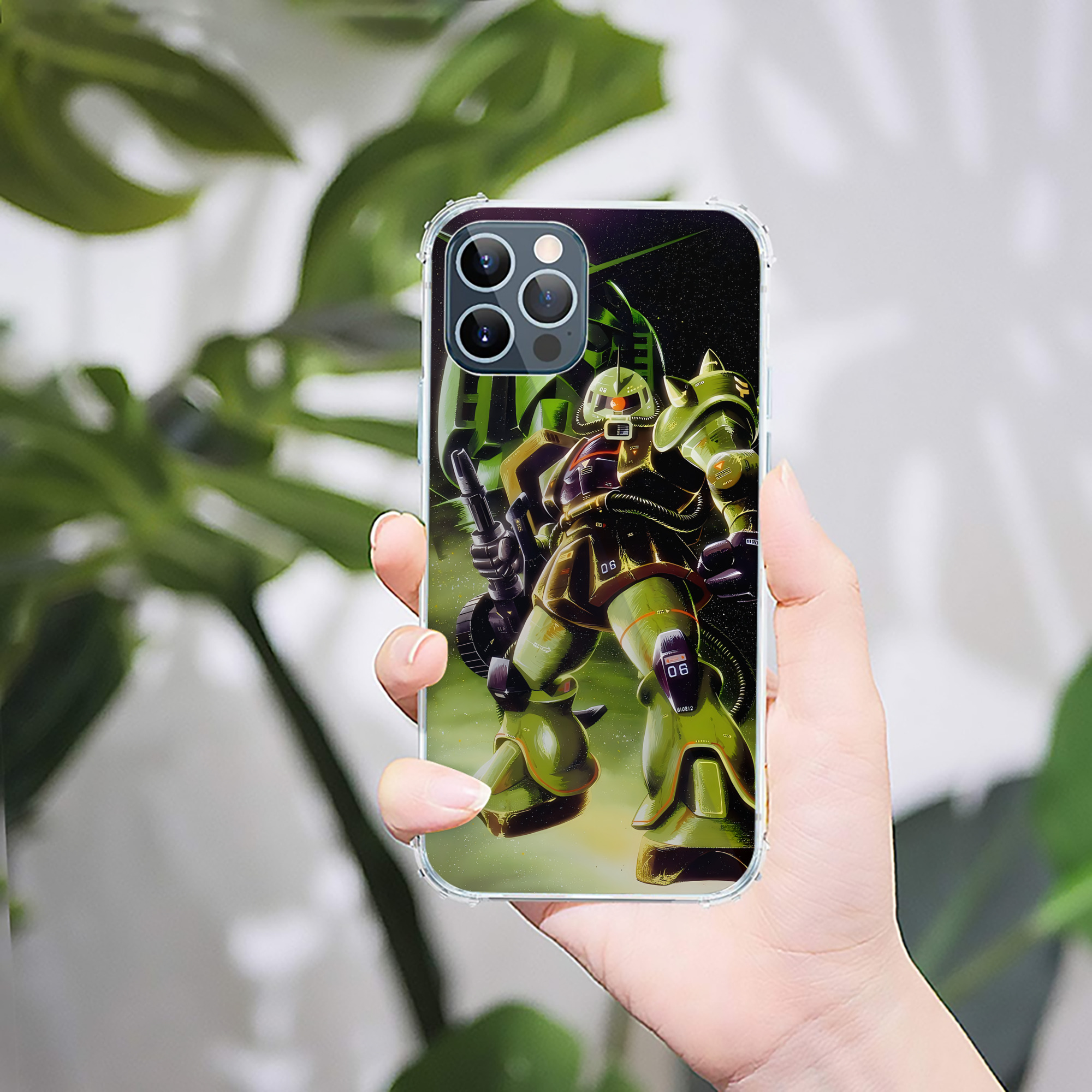 （画像用） 機動戦士ガンダム Mobile Suit Gundam 【iPhone 12シリーズ対応】透明スマホケース（クリアソフトケース）